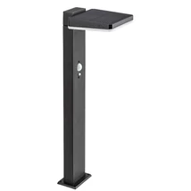 Rabalux LASSET kültéri solar állólámpa mozgásérzékelővel fém, műanyag, fekete, fehér, LED, 4000K, 4.4W, 200lm, IP54 - 77079