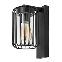 Rabalux TARPA kültéri fali lámpa fém, műanyag, fekete, áttetsző, E27, IP44 - 77106