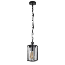 Rabalux TARPA kültéri függeszték fém, műanyag, fekete, áttetsző, E27, IP44 - 77107