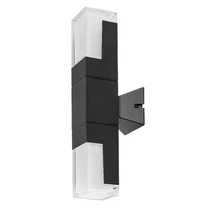 Rabalux DARVAS kültéri fali lámpa fém, műanyag, fekete, áttetsző, LED, 12W, 830lm, 2700K-4000K-6000K, IP54 - 77127