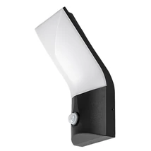 Rabalux TOLNA kültéri fali lámpa mozgásérzékelővel fém, műanyag, fekete, fehér, LED, 10W, 770lm, 3000K, IP54 - 77172