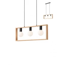 Redo TIMBER függeszték fém, fa, fekete, E27 - 01-1665