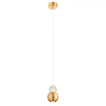 Redo AOBA függeszték fém, akril, arany, fehér, LED, 3000K, 8W, 518lm - 01-2693