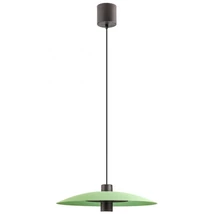 Redo LARS függeszték fém, zöld, fekete, LED, 3000K, 6W+5W, 490lm - 01-2738
