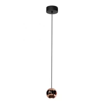 Redo OBO függeszték fém, rózsa arany, fekete, LED, 3000K, 8,5W, 410lm - 01-2805