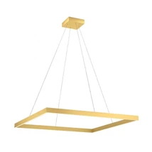 Redo FEBE függeszték fém, műanyag, arany, fehér, LED, 4000K, 50W, 3400lm - 01-2908