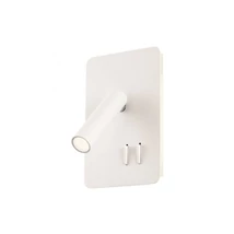 Redo QUDA fali lámpa fém, fehér, LED, 3000K, 6W+3W, 330lm+135lm - 01-2979