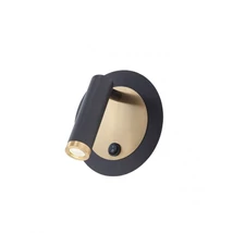 Redo CLOSER fali lámpa fém, fekete, LED, 6W, 378lm, 3000K - 01-3090