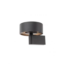 Redo PUNKT fali lámpa fém, akril, fekete, opál, LED, 6W, 374lm, 3000K - 01-3095