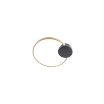 Redo ATOM fali lámpa fém, fekete, réz, LED, 11W, 884lm, 3000K - 01-3102