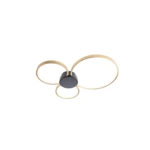 Redo ATOM mennyezeti lámpa fém, fekete, réz, LED, 20W, 1578lm, 3000K - 01-3105