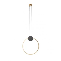 Redo ATOM függeszték fém, fekete, réz, LED, 11W, 887lm, 3000K - 01-3106