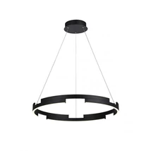 Redo CASTLE függeszték fém, fekete, LED, 36W, 2160lm, 3000K - 01-3173