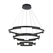 Redo CASTLE függeszték fém, fekete, LED, 80W, 4800lm, 3000K - 01-3182