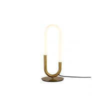 Redo LATIUM asztali lámpa fém, akril, réz, opál, LED, 9W, 770lm, 3000K - 01-3185