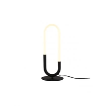 Redo LATIUM asztali lámpa fém, akril, fekete, opál, LED, 9W, 770lm, 3000K - 01-3186