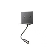 Redo MOKA fali lámpa fém, fekete, LED, 6W + 3W, 320lm + 142lm, 3000K - 01-3211