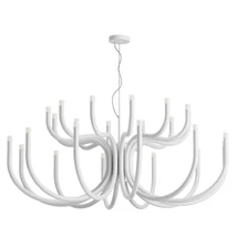 Redo LUXOR csillár fém, műanyag, fehér, LED, 3000K, 108W, 8132lm - 01-3235