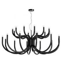 Redo LUXOR csillár fém, műanyag, fekete, fehér, LED, 3000K, 108W, 8132lm - 01-3238