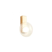 Redo SINCLAIR fali lámpa fém, üveg, arany, áttetsző, LED, 3000K, 6.5W, 533lm - 01-3239