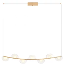 Redo SINCLAIR függeszték fém, üveg, arany, áttetsző, LED, 3000K, 42.7W, 3553lm - 01-3245