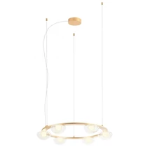 Redo SINCLAIR függeszték fém, üveg, arany, áttetsző, LED, 3000K, 37.2W, 3306lm - 01-3247