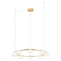 Redo SINCLAIR függeszték fém, üveg, arany, áttetsző, LED, 3000K, 49.6W, 4093lm - 01-3249