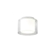 Redo NAJI fürdőszobai mennyezet lámpa fém, üveg, króm, áttetsző, LED, 3000K-4000K, 12W, 698lm, IP44 - 01-3286