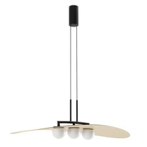 Redo CODY függeszték fém, üveg, arany, fekete, fehér, LED, 3000K, 28W, 1600lm - 01-3290