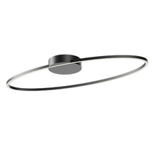 Redo LEO mennyezet lámpa fém, műanyag, fekete, fehér, LED, 3000K-4000K, 43W, 2916lm - 01-3298