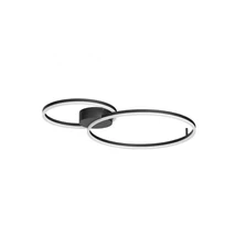 Redo ORBIT mennyezet lámpa fém, műanyag, fekete, fehér, LED, 3000K-4000K, 63W, 5632lm - 01-3306