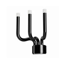Redo LUXOR fali lámpa fém, műanyag, fekete, fehér, LED, 3000K, 12W, 1063lm - 01-3307