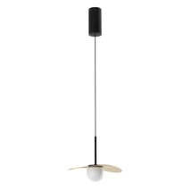 Redo CODY függeszték fém, üveg, arany, fekete, fehér, LED, 3000K, 11W, 655lm - 01-3308