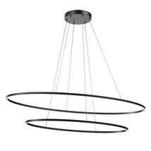 Redo LEO függeszték fém, műanyag, fekete, fehér, LED, 3000K-4000K, 108W, 6974lm - 01-3343