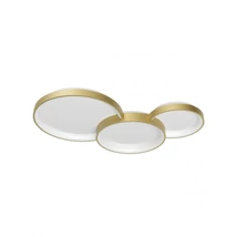 Redo COMBI mennyezeti lámpa fém, akril, arany, opál, LED, 72W, 5898lm, 3000K-4000K-6000K - 01-3374