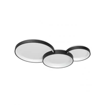 Redo COMBI mennyezeti lámpa fém, akril, fekete, opál, LED, 72W, 5898lm, 3000K-4000K-6000K - 01-3375
