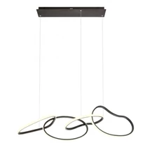 Redo BIAS függeszték fém, műanyag, fekete, fehér, LED, 3000K-4500K-6500K, 90W, 7183lm - 01-3390