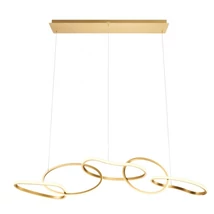 Redo BIAS függeszték fém, műanyag, arany, fehér, LED, 3000K-4500K-6500K, 120W, 9433lm - 01-3392