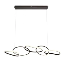Redo BIAS függeszték fém, műanyag, fekete, fehér, LED, 3000K-4500K-6500K, 120W, 9433lm - 01-3393