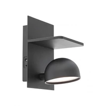 Redo SEIBI fali lámpa fém, fekete, LED, 7W, 537lm, 3000K - 01-3492
