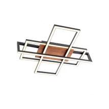 Redo MIKURA mennyezeti lámpa fém, fa, fekete, LED, 35.5W, 1400lm, 3000K - 01-3493