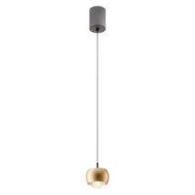 Redo AVES függeszték fém, üveg, arany, áttetsző, LED, 12W, 720lm, 3000K - 01-3547