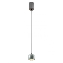 Redo AVES függeszték fém, üveg, szürke, áttetsző, LED, 12W, 720lm, 3000K - 01-3549