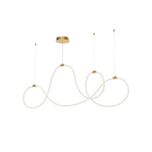 Redo HENK függeszték fém, műanyag, arany, fehér, LED, 54W, 2700K, 3000K - 01-3556