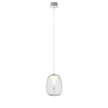 REDO DROP függeszték, fém, üveg, króm, áttetsző, LED, 3000K, 8W, 560lm - 01-3627