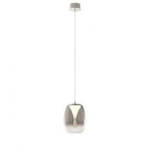 REDO DROP függeszték, fém, üveg, fekete, füstszín, LED, 3000K, 8W, 560lm - 01-3628