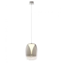 REDO DROP függeszték, fém, üveg, fekete, füstszín, LED, 3000K, 15W, 1050lm - 01-3630