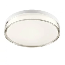 REDO FRISBI mennyezetlámpa, fém, műanyag, fehér, áttetsző, LED, 3000K-4000K, 18W, 979lm, IP44 - 01-3732