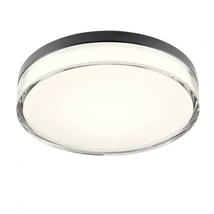 REDO FRISBI mennyezetlámpa, fém, műanyag, fekete, fehér, áttetszö, LED, 3000K-4000K, 18W, 979lm, IP44 - 01-3736