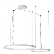 REDO ORION függeszték, fém, fehér, LED, 2700K-3000K-4000K, 98W, 6148lm - 01-3878